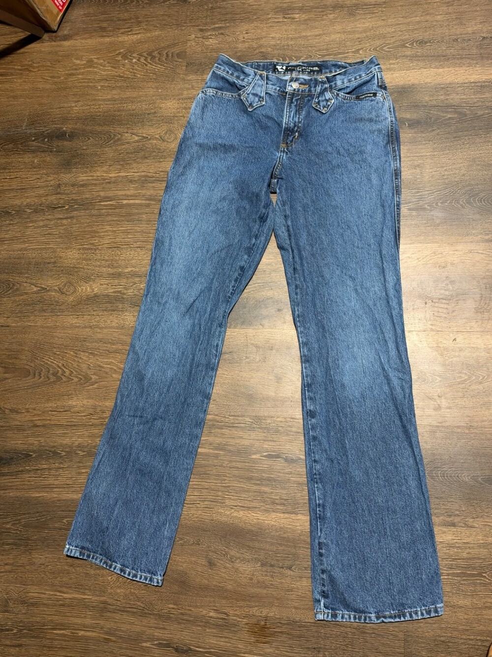 Rockies Western Low Rise Bareback Jeans Womens 9 L 29x34 Bootcut flare